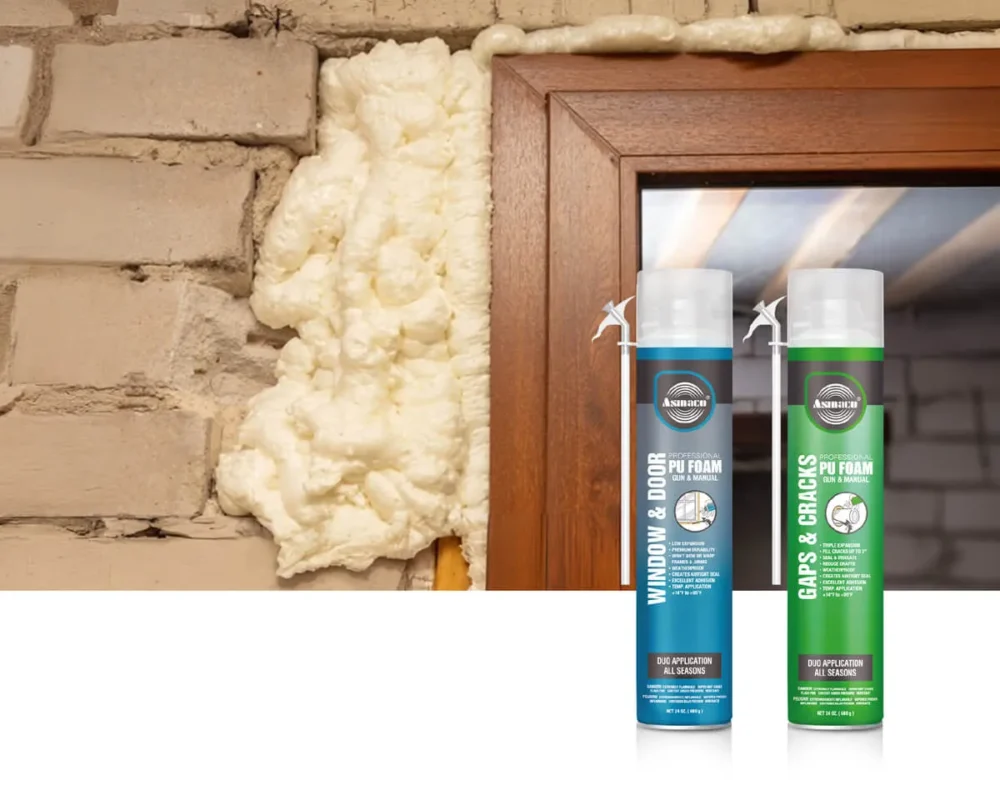 Gaps and cracks pu foam sealant